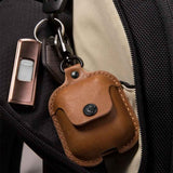 Twelve South AirSnap AirPods (1/2) Cover Ægte Læder Brun