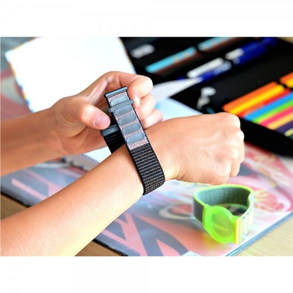 Mobile Origin AirTag Armbånd Nylon Sort