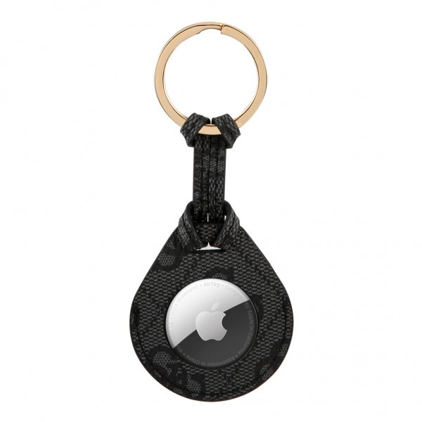 Guess AirTag Holder 4G Logo Sort