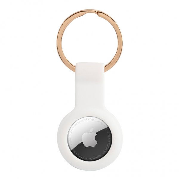 Guess AirTag Holder med Logo Hvid