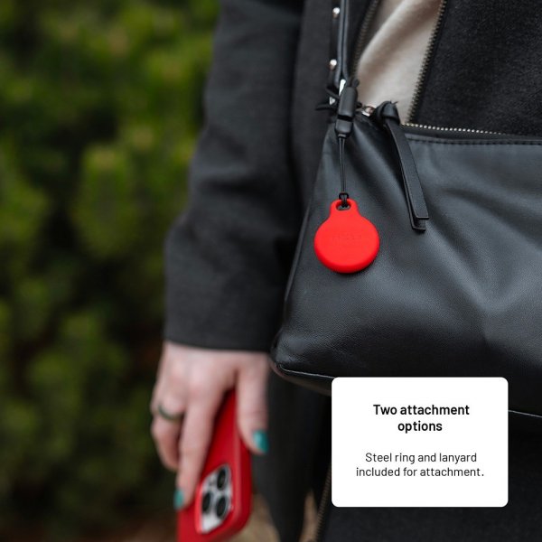 Fixed AirTag Holder Silky Hvid