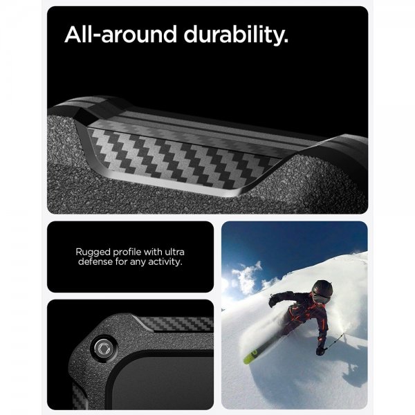 Spigen AirTag Holder Tough Armor IP 4-pak Sort