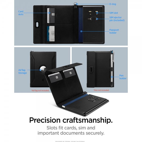 Spigen AirTag Passport Holder Sort