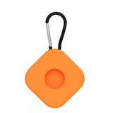 Apple AirTag Silikoneholder med Karabinhage Firkantet Orange
