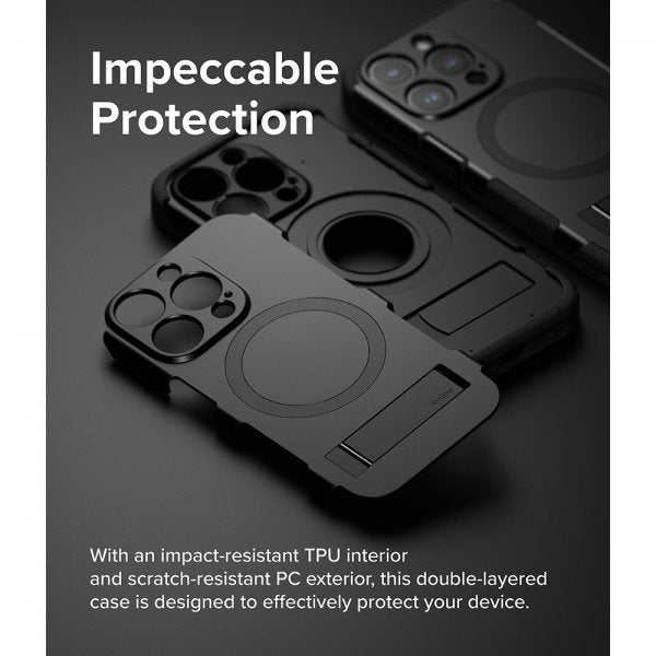 Ringke iPhone 15 Pro Cover Alle MagSafe Sort