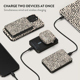 Burga Powerbank MagSafe 5000 mAh Almond Latte Metalgrå