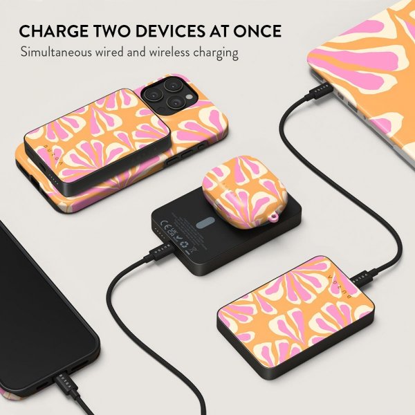 Burga Powerbank MagSafe 5000 mAh Aloha Metalgrå