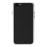 Just Mobile iPhone 6/6s Cover AluFrame Leather Sort Sølv
