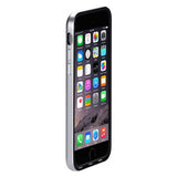 Just Mobile iPhone 6/6s Cover AluFrame Leather Sort Sølv