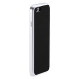 Just Mobile iPhone 6/6s Cover AluFrame Leather Sort Sølv