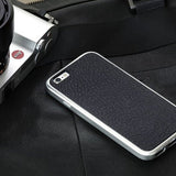 Just Mobile iPhone 6/6s Cover AluFrame Leather Sort Sølv