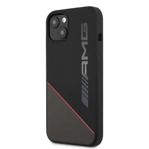 AMG iPhone 13 Cover Liquid Silicone Two Tone Sort