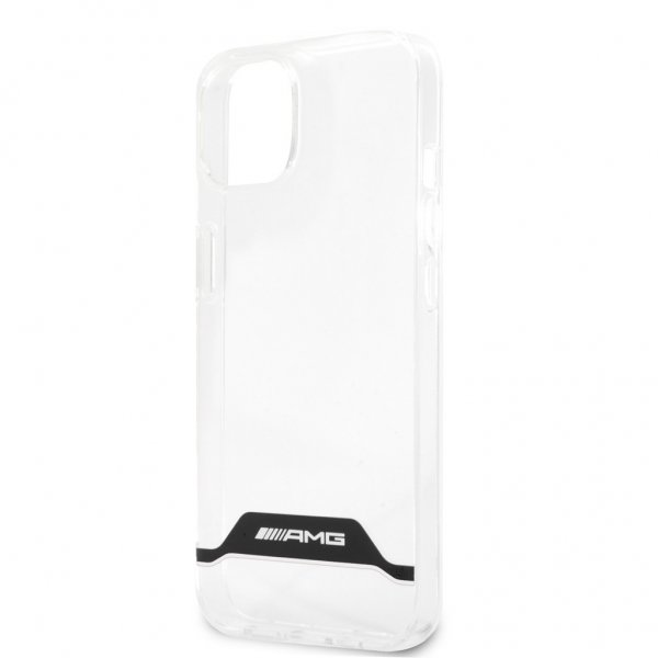 AMG iPhone 13 Cover Electroplated Horisontale Striber Hvid Gennemsigtig