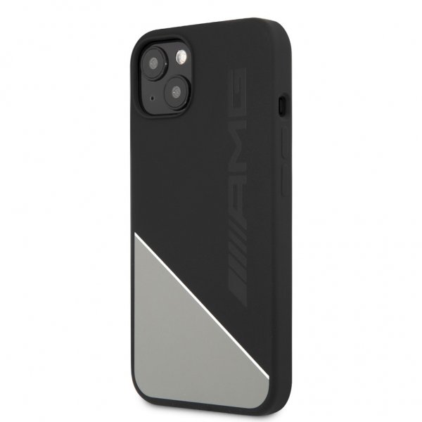 AMG iPhone 13 Mini Cover Flydende Silikone Two Tone Grå