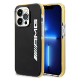 AMG iPhone 14 Pro Max Cover med Logo Sort Gul