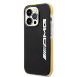 AMG iPhone 14 Pro Cover med Logo Sort Gul