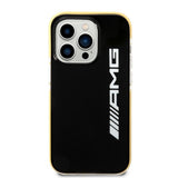 AMG iPhone 14 Pro Max Cover med Logo Sort Gul