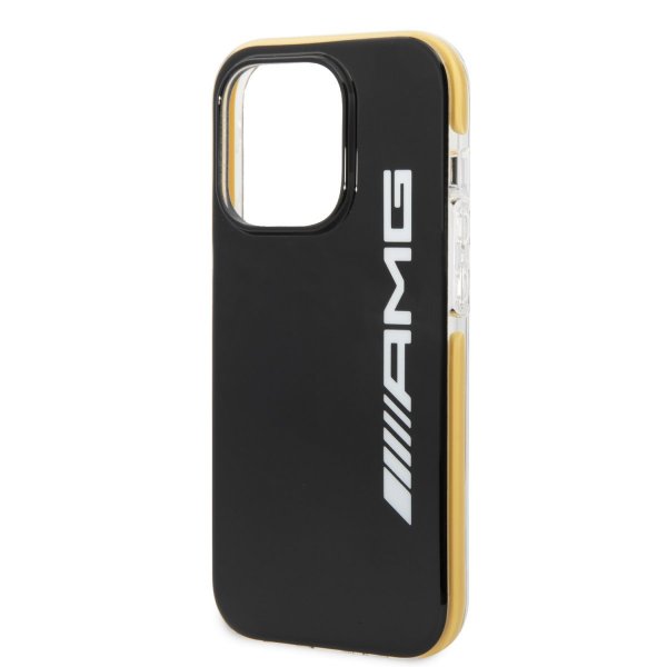 AMG iPhone 14 Pro Max Cover med Logo Sort Gul