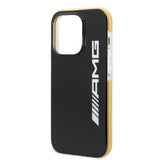 AMG iPhone 14 Pro Cover med Logo Sort Gul