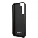 AMG Samsung Galaxy S22 Plus Cover Læder Stribe Carbon Sort