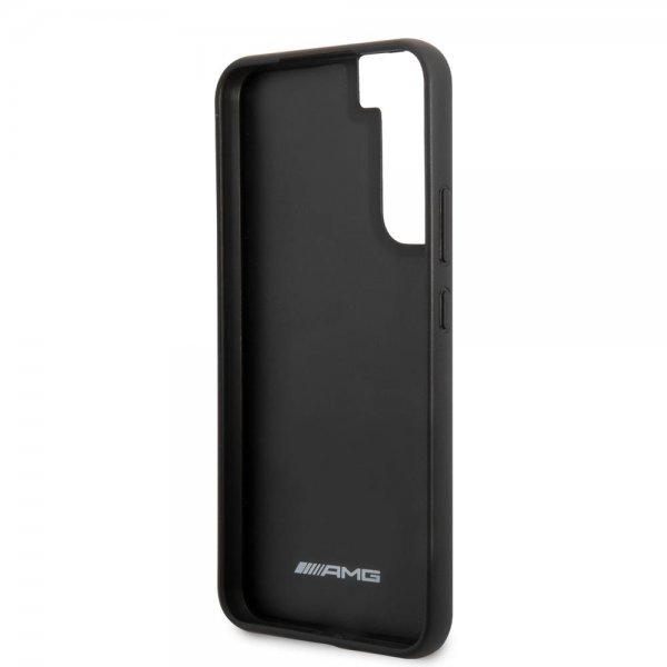AMG Samsung Galaxy S22 Cover Leather Stripe Carbon Sort