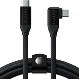 Satechi Vinklet Data- og opladerkabel USB-C 1m Sort