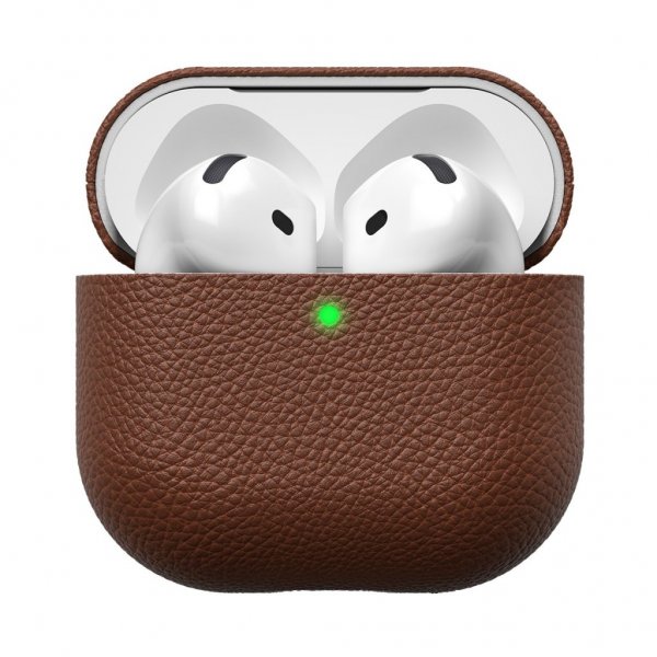 KeyBudz AirPods 4 Cover Artisan Series Natural Brown