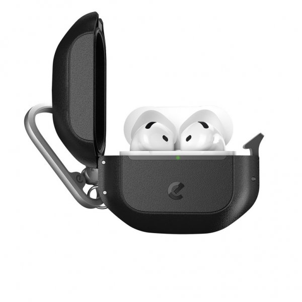 KeyBudz AirPods 4 Cover ElementProof Series Carbon Black