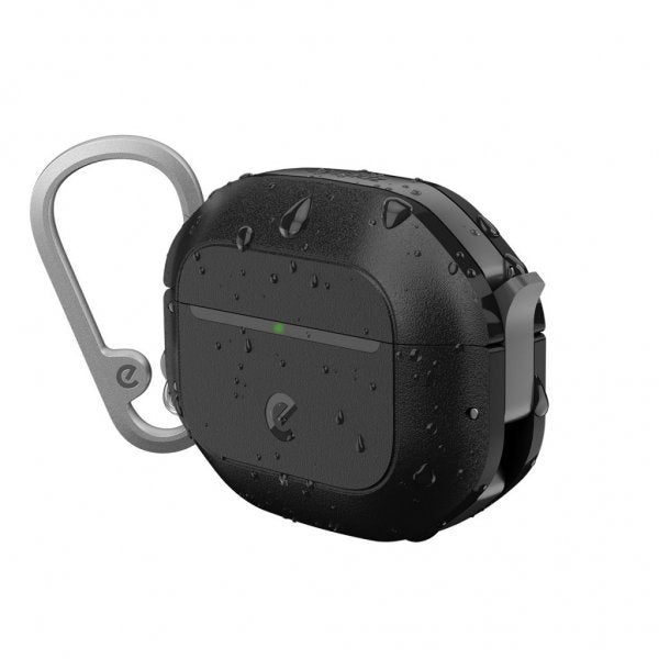 KeyBudz AirPods 4 Cover ElementProof Series Carbon Black