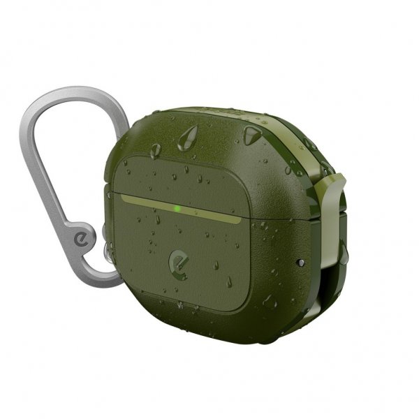 KeyBudz AirPods 4 Cover ElementProof Series Forest Green
