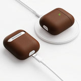 KeyBudz AirPods (1/2) Skal PodSkinz Ægte Læder Brun