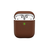 KeyBudz AirPods (1/2) Skal PodSkinz Ægte Læder Brun