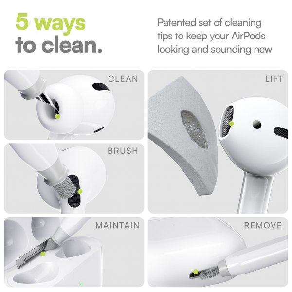 KeyBudz AirCare 2.0 Premium Rensesæt Lightning/USB-C