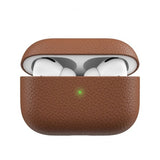 KeyBudz AirPods Pro Cover PodSkinz Ægte Læder Brun