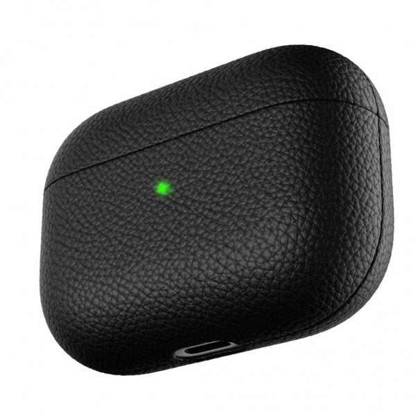 KeyBudz AirPods Pro Cover PodSkinz Ægte Læder Sort