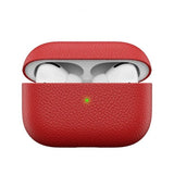 KeyBudz AirPods Pro Cover PodSkinz Ægte Læder Rød