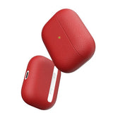 KeyBudz AirPods Pro Cover PodSkinz Ægte Læder Rød