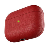 KeyBudz AirPods Pro Cover PodSkinz Ægte Læder Rød