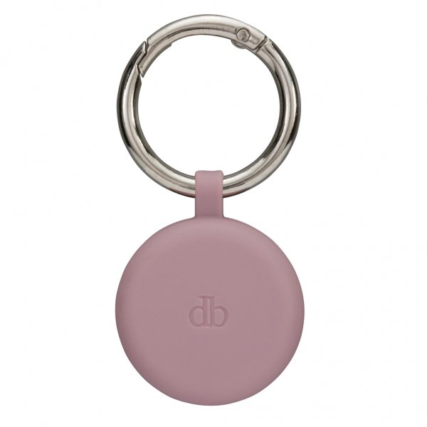 dbramante1928 Apple AirTag Holder Greenland Key Ring Pink Sand