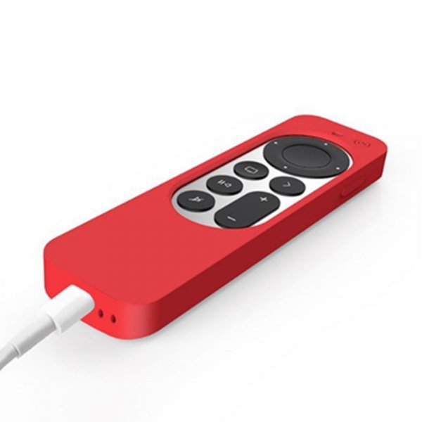 Apple TV 4K 2021/Apple TV Remote (2. gen.) Skal Silikone Rød