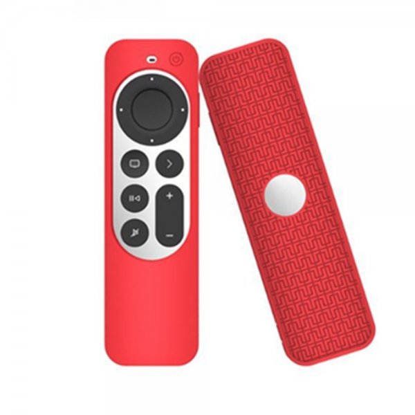 Apple TV 4K 2021/Apple TV Remote (2. gen.) Skal Silikone Rød