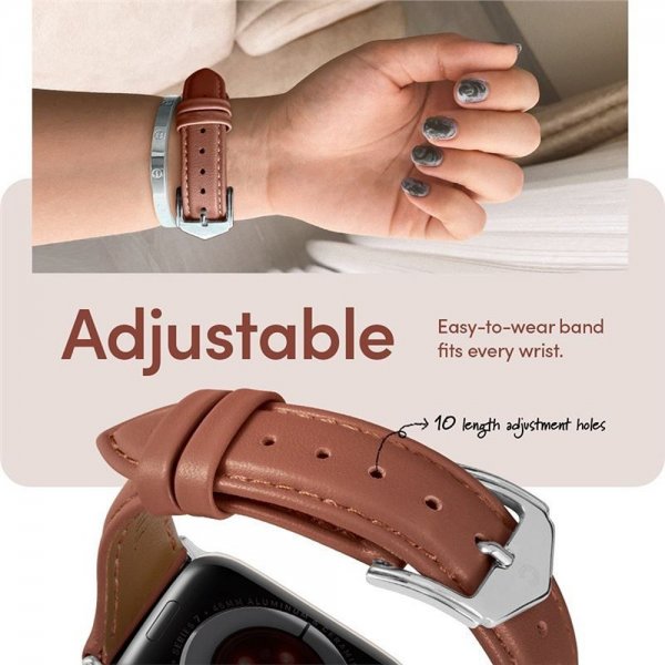 Spigen Apple Watch 38/40/41/42mm Rem Kajuk Chestnut