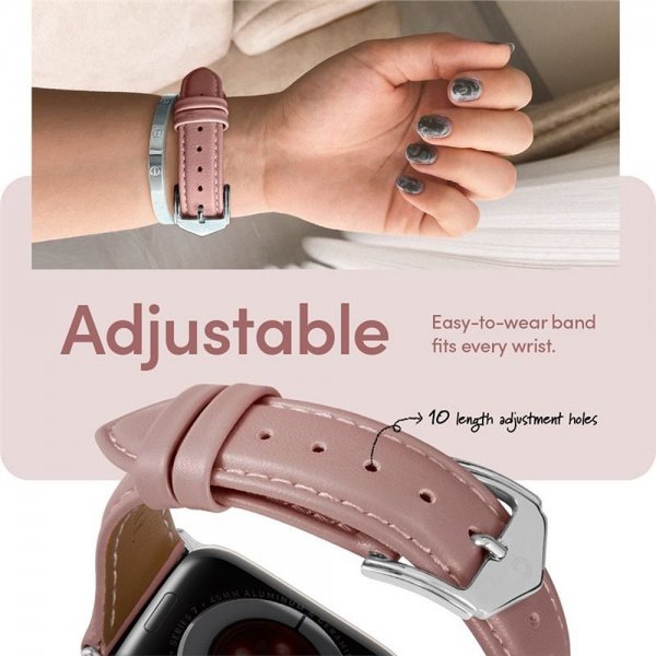 Spigen Apple Watch 38/40/41/42 mm armbånd Kajuk Rose