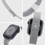 Spigen Apple Watch 38/40/41/42mm Armbånd Metal Fit Sølv