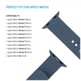 Fixed Apple Watch 38/40/41/42mm Armbånd Silikone Sporty Rem Lyseblå