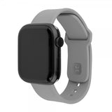 Fastmonteret Apple Watch 38/40/41/42mm Armbånd Silikone Sporty Rem Grå