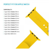 Fixed Apple Watch 38/40/41/42mm Rem Silikone Sport Rem Gul