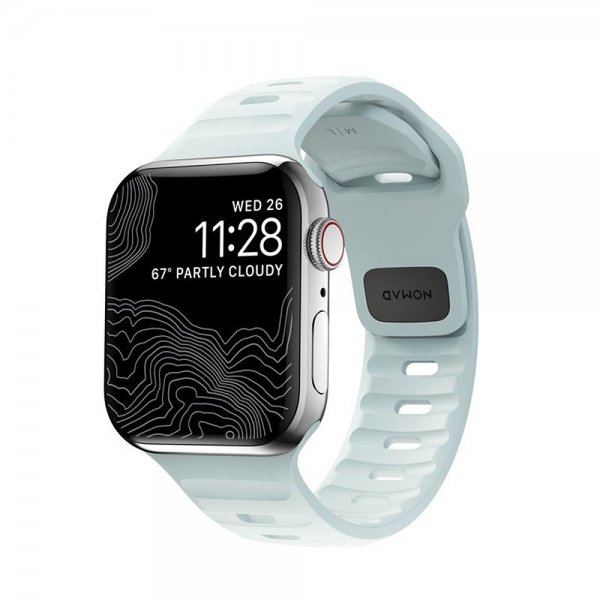 Nomad Apple Watch 38/40/41/42mm Rem Sport Band Icy Blue Glow