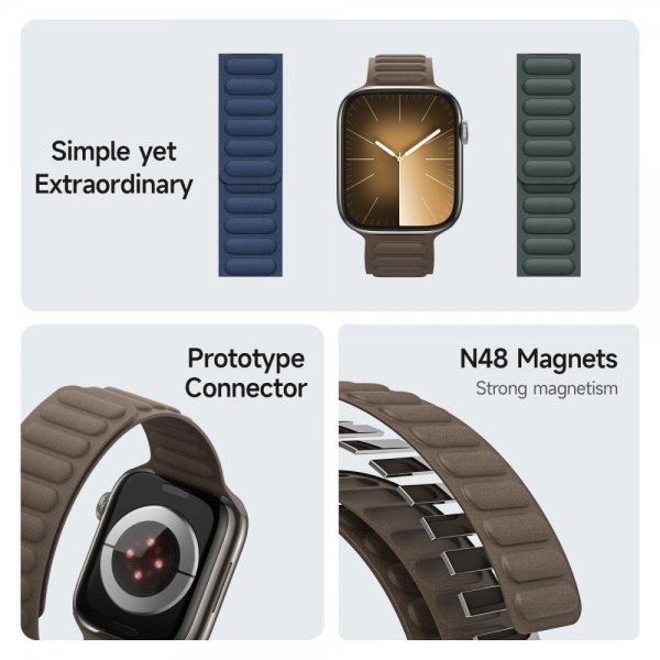 Dux Ducis Apple Watch 38/40/41mm Rem BL Series Taupe