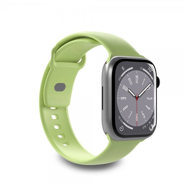 Puro Apple Watch 38/40/41/42mm Rem ICON Silikonebånd Matcha Grøn